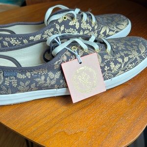 Rifle paper co x keds lace up sneakers NWT